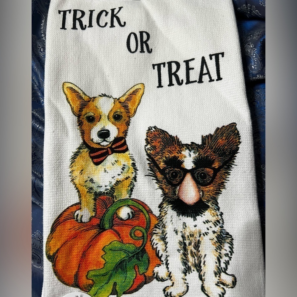 Halloween 🎃🎃 🐶 2 Pack Doggie Costume Halloween Kitchen Towels